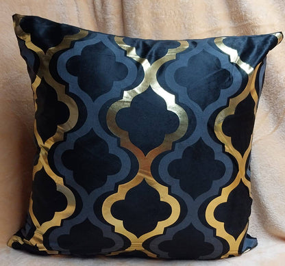 Gold printed Throw pillow covers