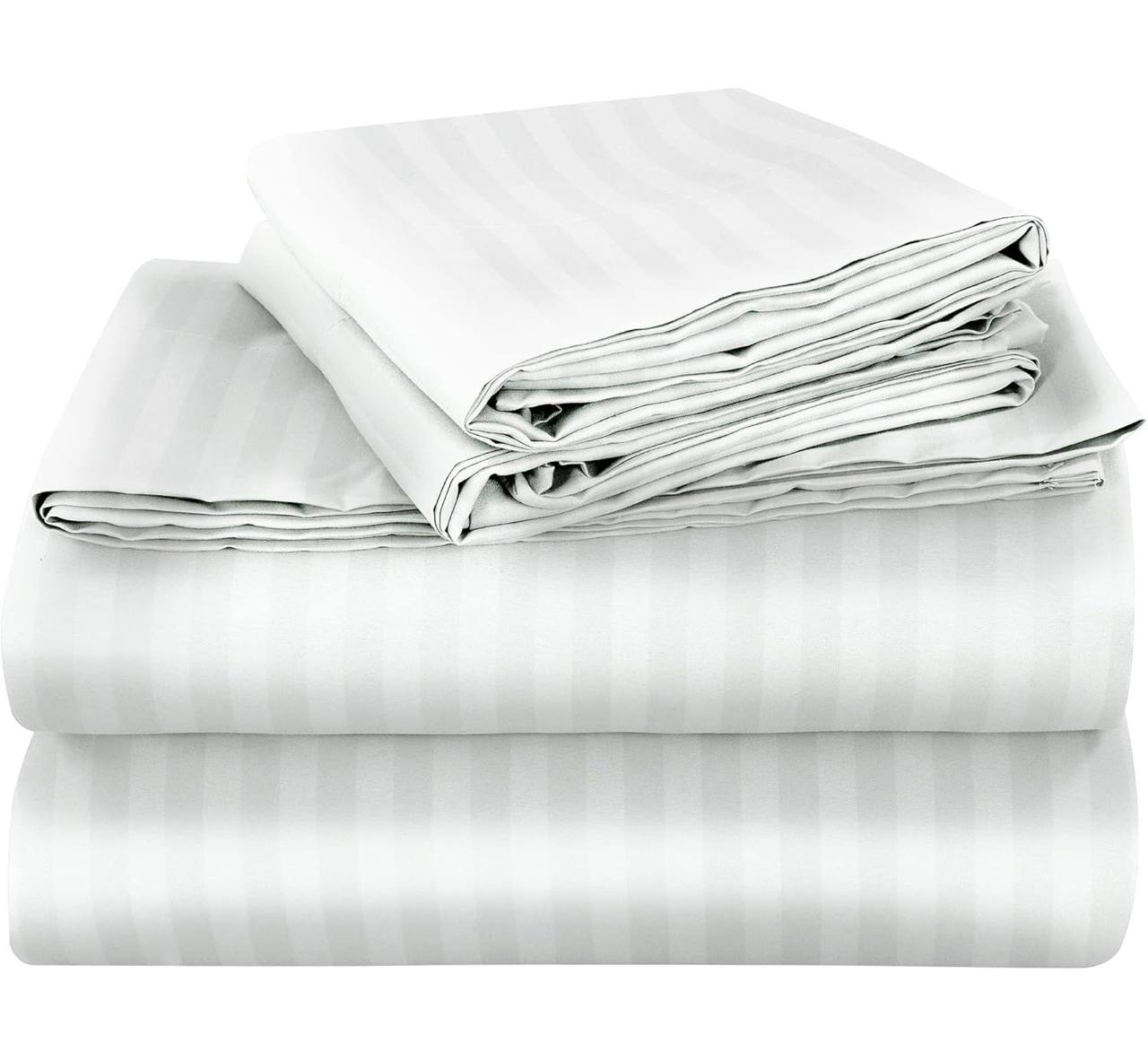 Striped bedsheets