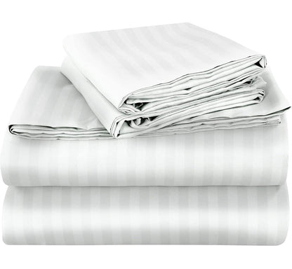 Striped bedsheets