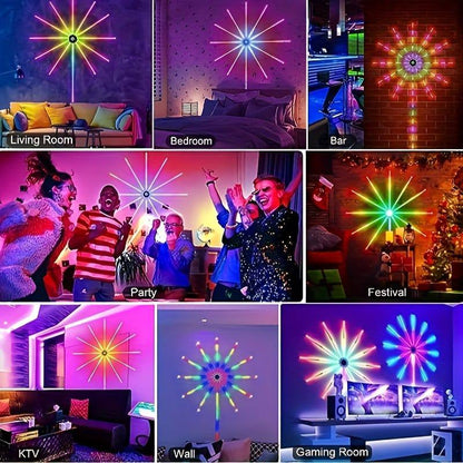 Smart Control IC LED 5V RGB Fireworks Light With Remote Control