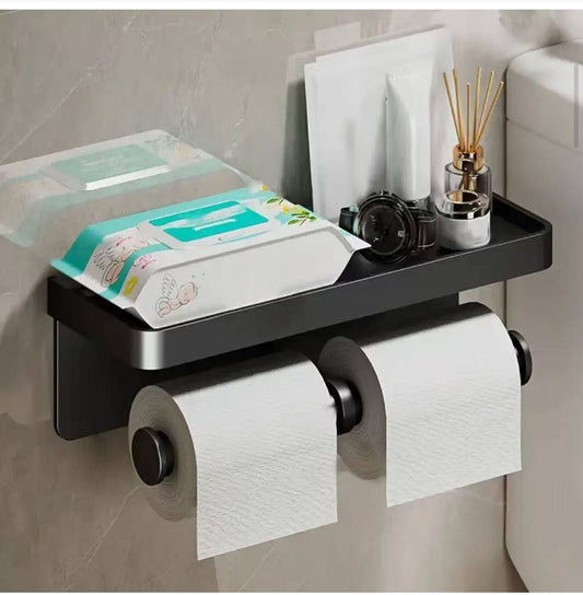Double Roll Wall-Mounted Paper Holder