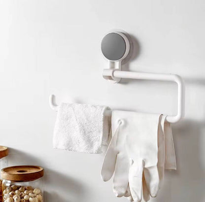 Traceless bathroom wall mounted paper holder/ towel rack