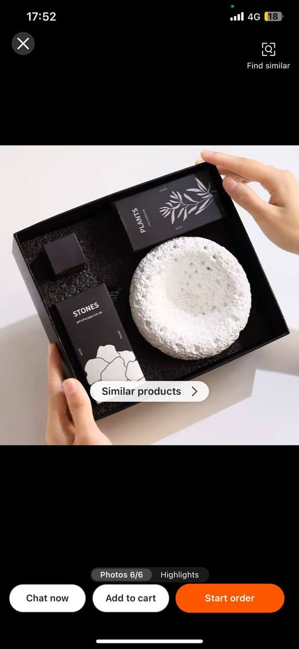 Mushroom Shaped Stone Essential Oil Diffusers Gift Pack