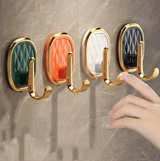 Luxury punch free multifunctional wall hooks