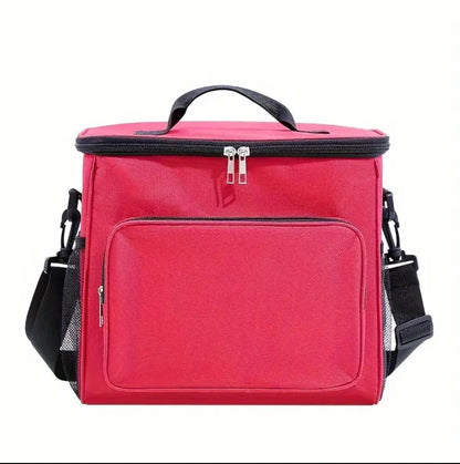 Single layer large Insulated Lunch Bag With side Compartments