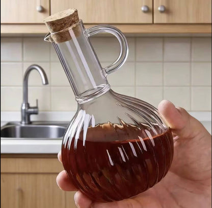 Glass Oil Pot Set