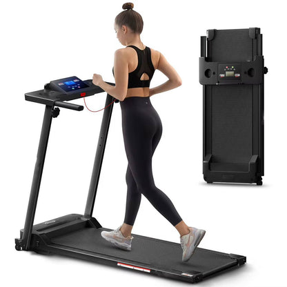 New Foldable Walking Pad / Treadmill With Bluetooth connectivity, manual incline option, and safety hand bars