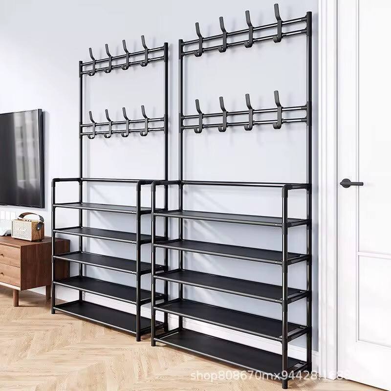 HIGH Strong metallic 5 layer
 multipurpose SHOE RACK, CLOTH RACK ,BAG AND HUTS (ALL IN ONE)