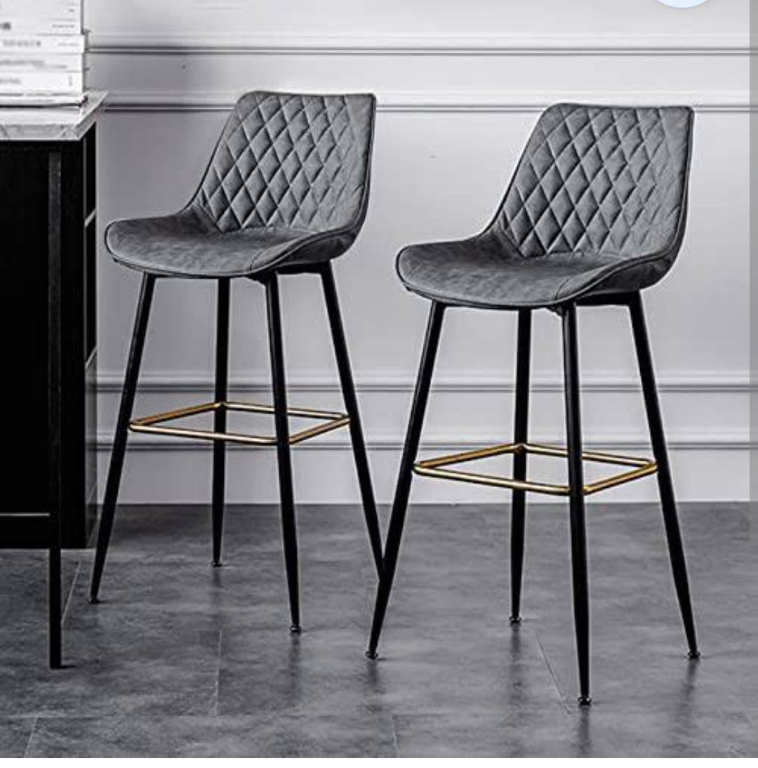 Faux leather kitchen Island counter stools