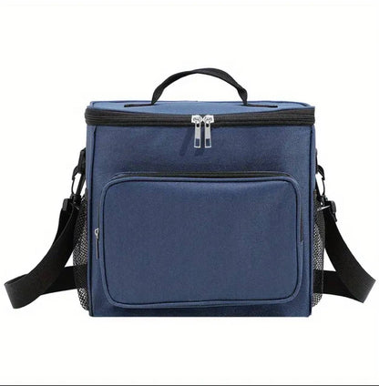 Single layer large Insulated Lunch Bag With side Compartments