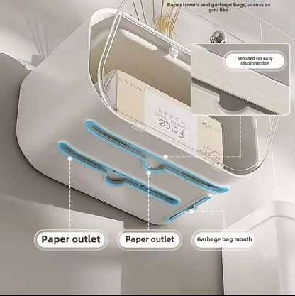 Luxury gold plated wall mounted tissue box