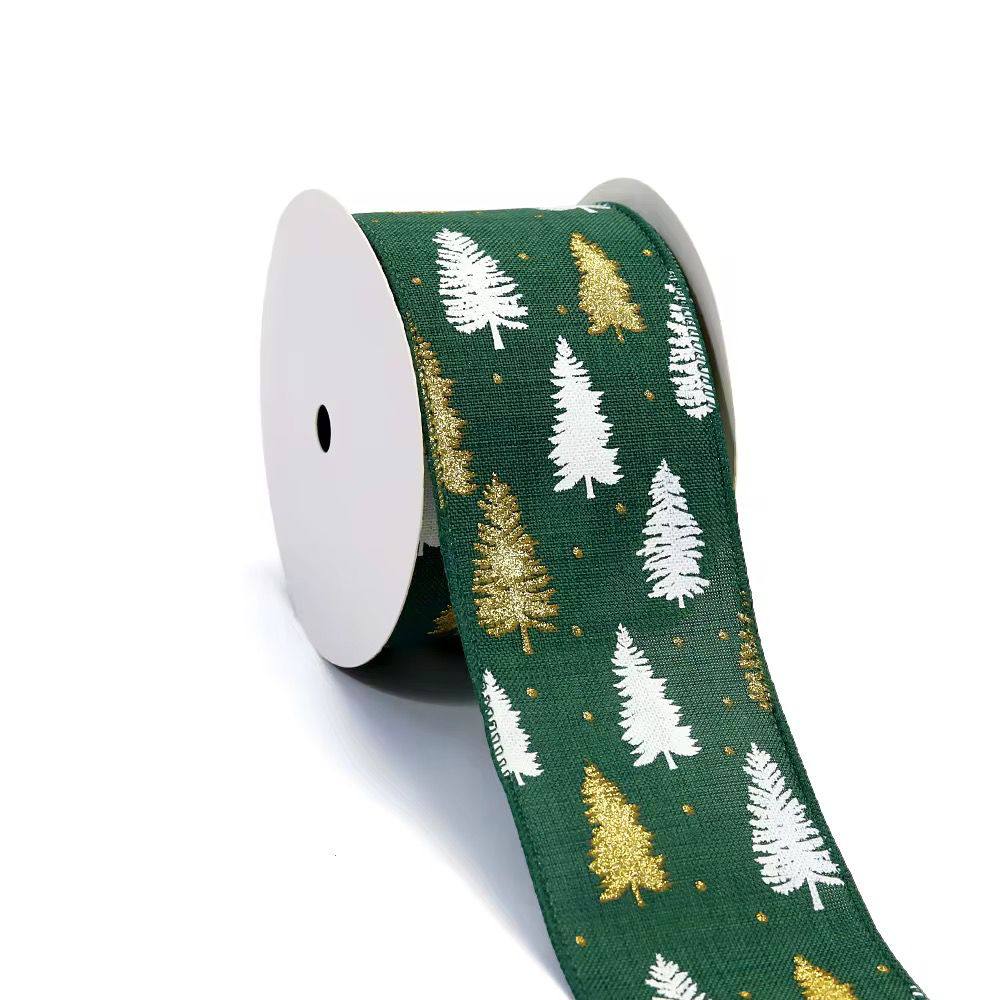 CHRISTMAS THEMED FLORAL GIFT PACKING DECORATIONS RIBBONS