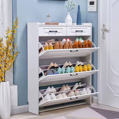 Bucket flip shoe cabinet