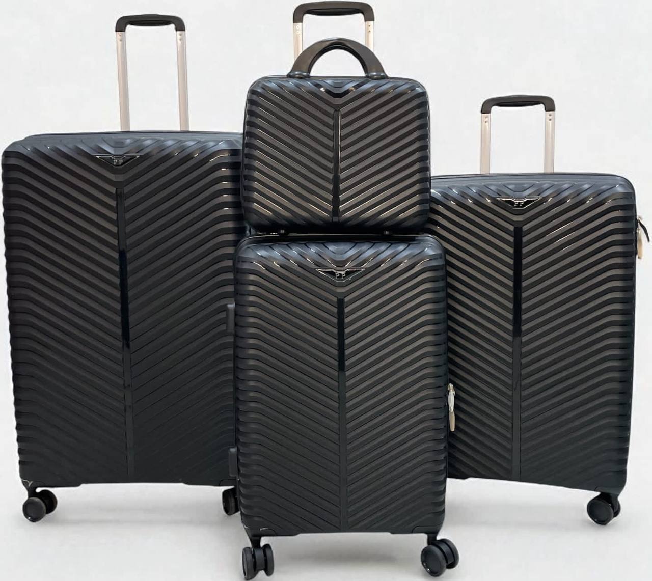 4 in 1 Luxurious unbreakable double zip  Suitcase
