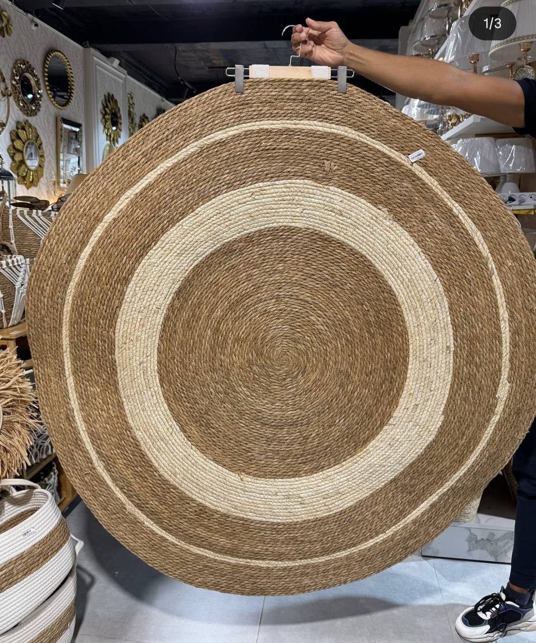 Nordic Aesthetic Customised woven Floor Mat.