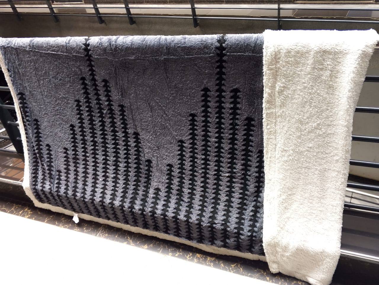 Printed Sherpa Blanket