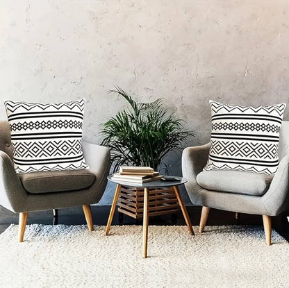 Geometric nordic throw covers/cases.