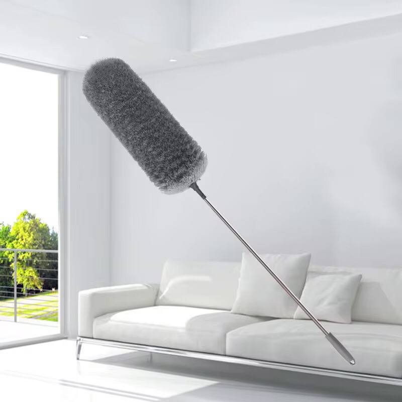 Microfiber Duster Extra Long Telescopic Pole Scratch-Resistant Cover,Bendable,Washable,Hypoallergenic,Lint Free Feather Dusters