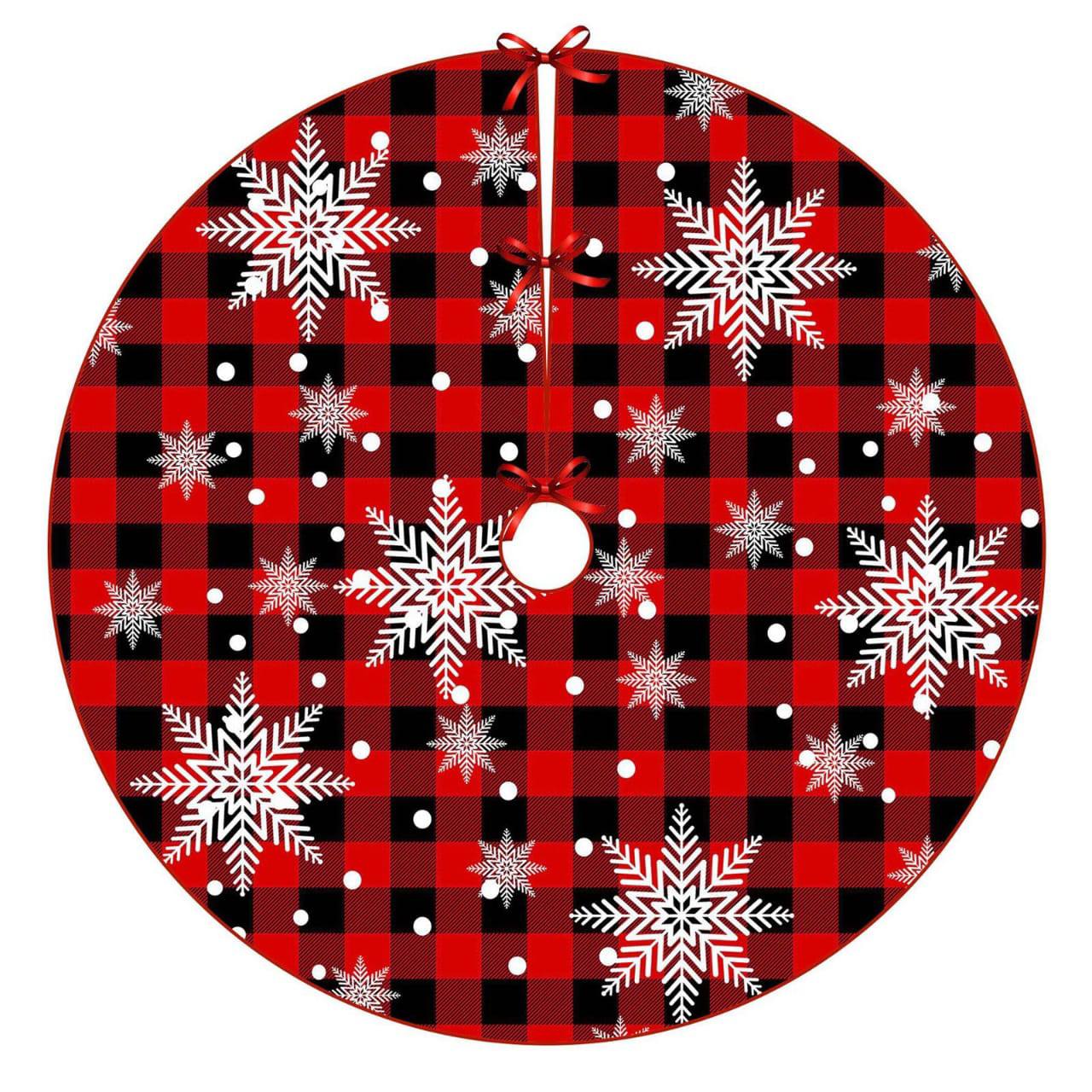Christmas Tree Skirt Fabric Tree Skirt Christmas Tree Bottom Decoration Party Flags for outside*
92cm