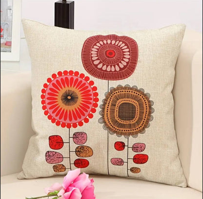 Retro Fashion Cotton Linen Blend Throw pillow Covers