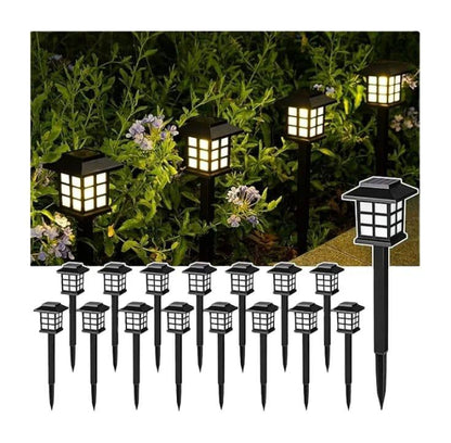 6Pcs Waterproof Decorative Lawn Lamp Outdoor Solar Garden Lights