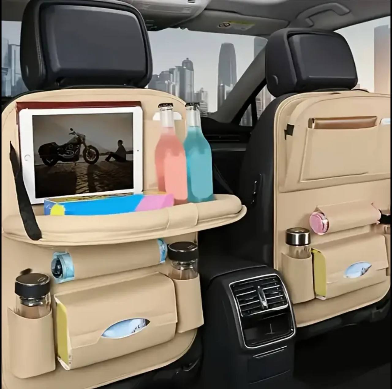 Car back seat organizer