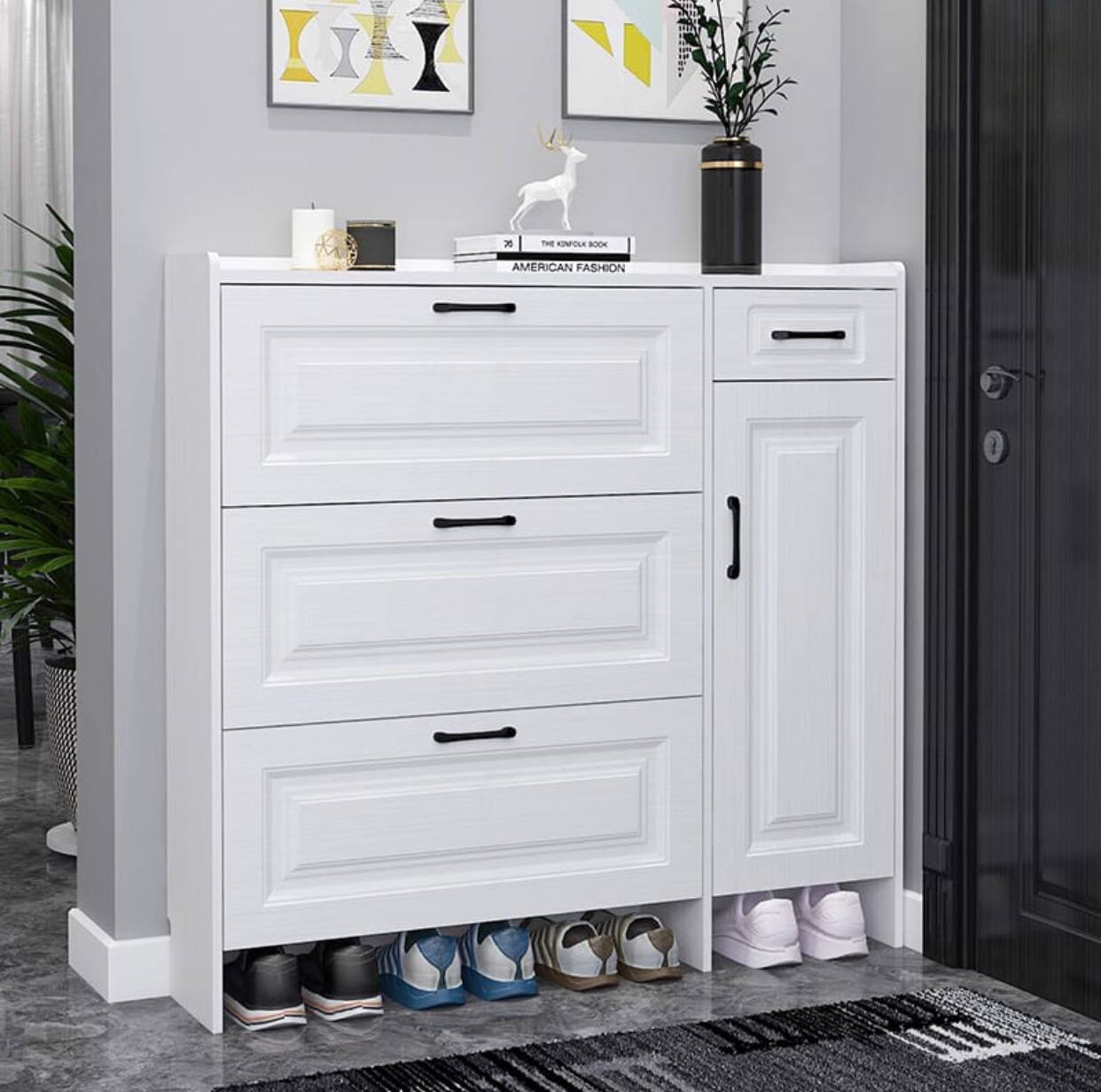 New model Bucket flip shoe cabinet