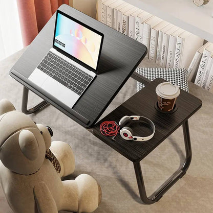 Adjustable Tilting Laptop Folding Table Stand Desk Bed Table with Foldable Legs
