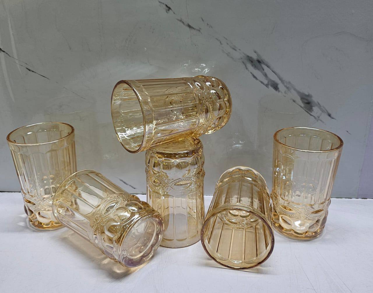 Coloured Heavy gauge thick WATER glass now available