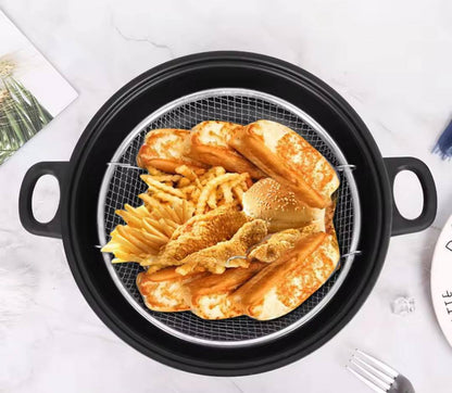 Stainless steel deep frying basket sieve