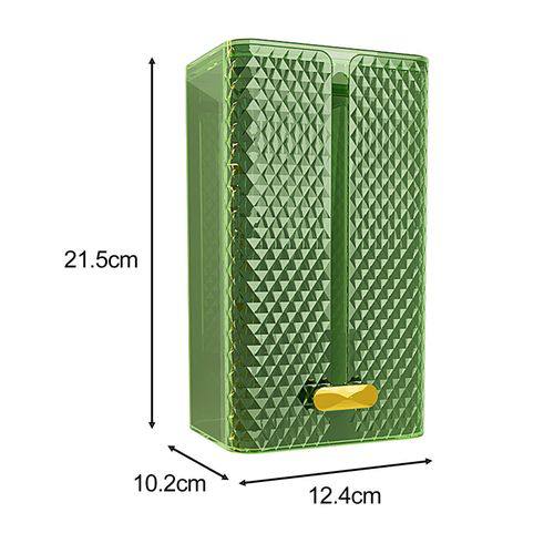 Adhesive sticker Wall mounted elegant diamond tissue box