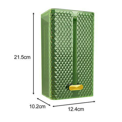 Adhesive sticker Wall mounted elegant diamond tissue box