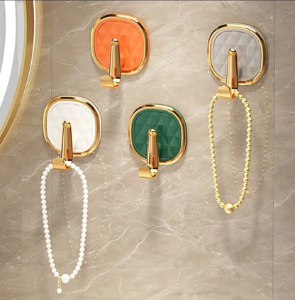 Luxury punch free multifunctional wall hooks