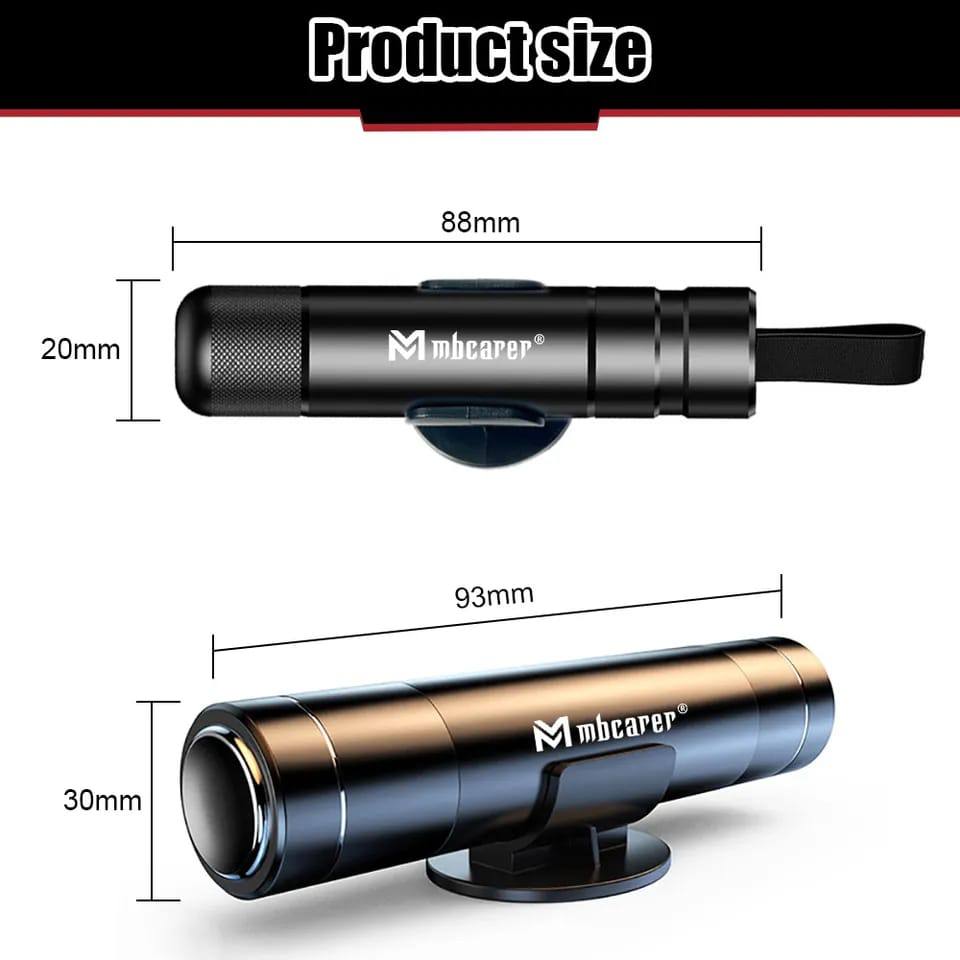 Emergency glass breaker /seat belt loosener