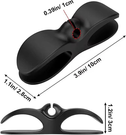 Wire Cable Organizer Tidy Management Clips Holder Adhesive Cord Storage Wrapper Winder for Kitchen Appliances Computer