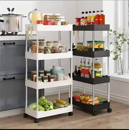 4 Tier Multipurpose storage rack with wheels.