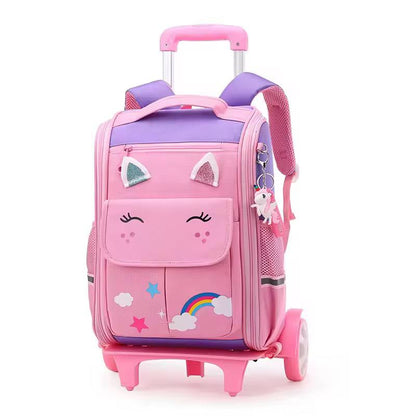 Rolling Trolley School Bag