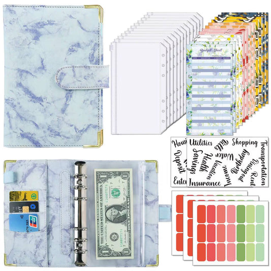Budget binder Marble effect print