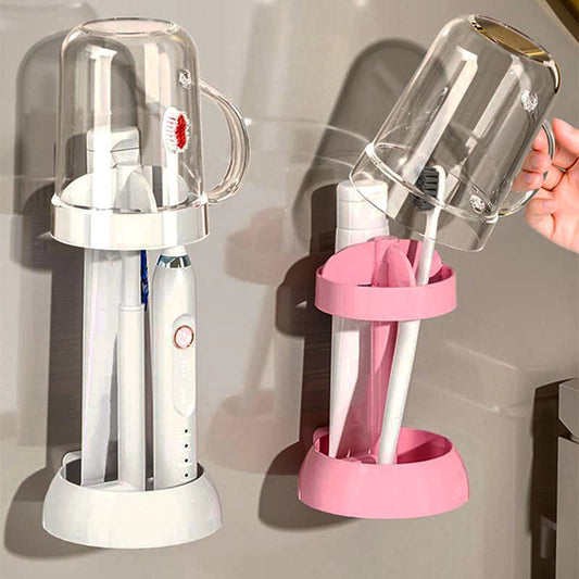 Adjustable Toothbrush Holder With Gargle Cup
