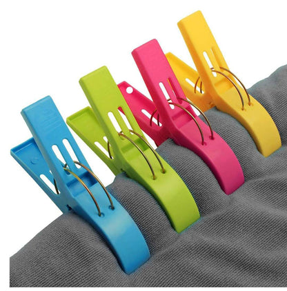 4Pcs Bright & Sturdy & Big Balcony Clips