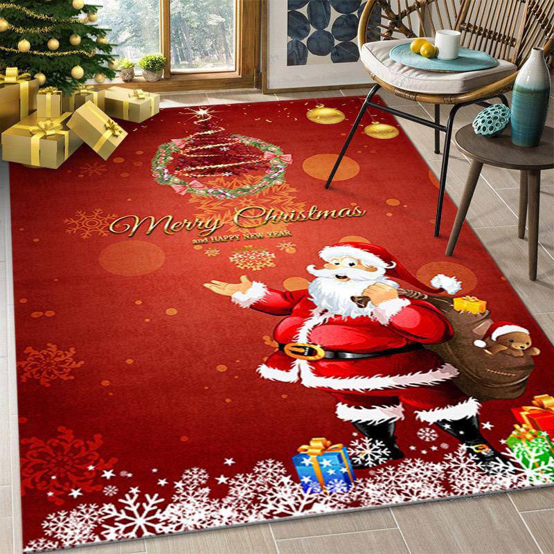 Merry Christmas Doormat 
Decorative Xmas Holiday Front Door Mat 
Size: 50x80cm