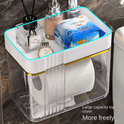 Luxury gold plated wall mounted tissue box