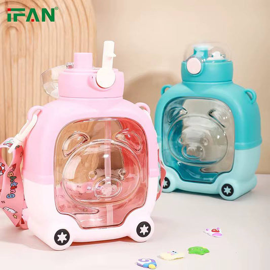 Cartoon themed plastic water bottles