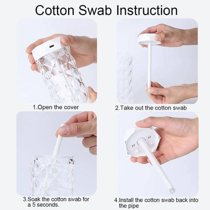 High quality crystal intelligent Humidifier with 7 colour dime lights and automatic switch off when waterless