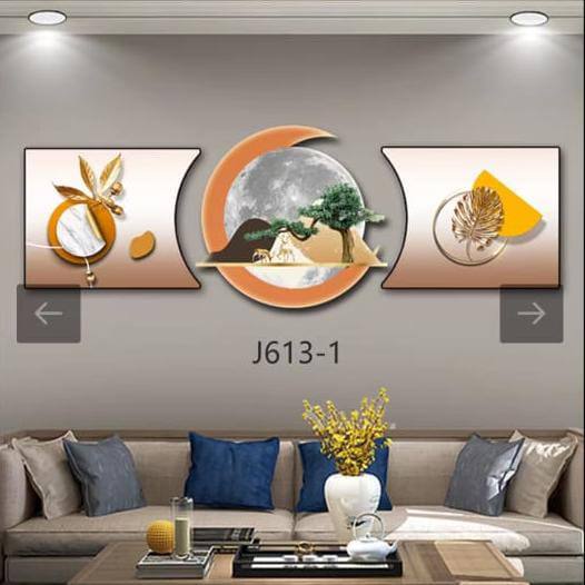 3pc 3in1 30x125cm Decor wall clock elegant wall hanging