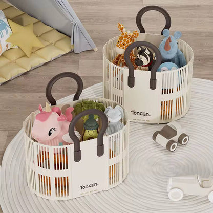 Foldable laundry /  Toy Basket with Handle