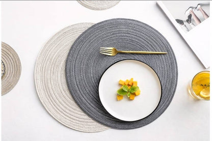Elegant Round Woven Placemats