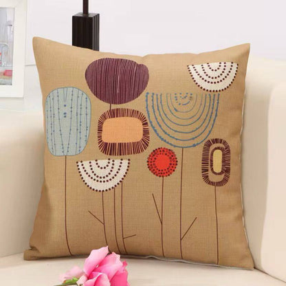 Retro Fashion Cotton Linen Blend Throw pillow Covers