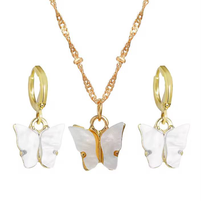 *Butterfly jewellery set