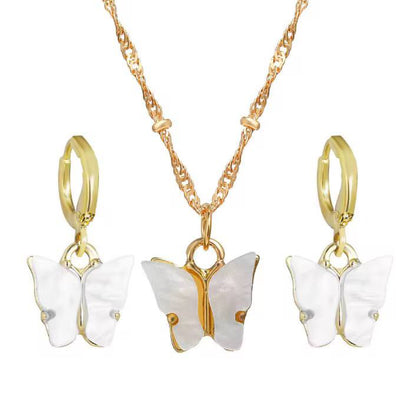 *Butterfly jewellery set